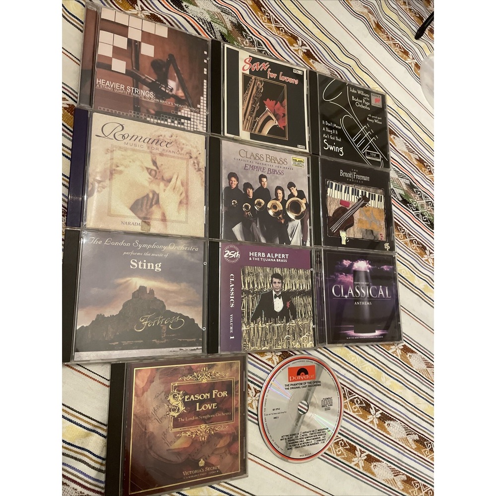 Classical Piano And‎ brass CD Lot